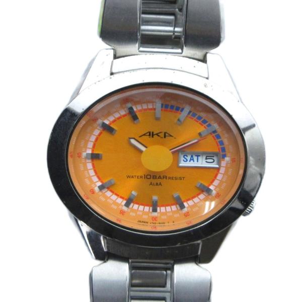【稼働品】 メンズ ALBA AKA V743-5A10　セイコー　アルバ　アカ セイコー SEIKO アルバ ALBA AKA V743-5A10 腕時計 ウォッチ クォーツ