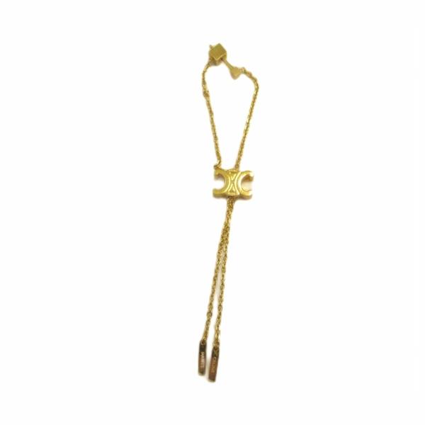 セリーヌ CELINE ロングピアス 片耳のみ アクセサリー ロゴ ゴールド色 ■GY11 /MQ レディース