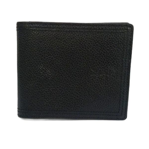 Yves Saint Laurent（イヴ・サンローラン） 財布 二つ折り シボ革