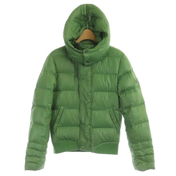 DIESEL ディーゼル ダウンジャケット フード ジップアップ XS 緑 DIESEL ディーゼル ダウンジャケット フード ジップアップ XS 緑