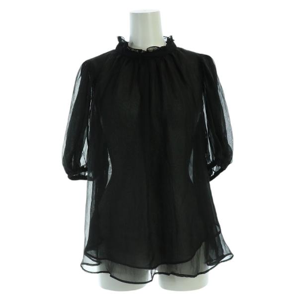 ココディール COCO DEAL ワッシャー シフォン ギャザー ボリューム  