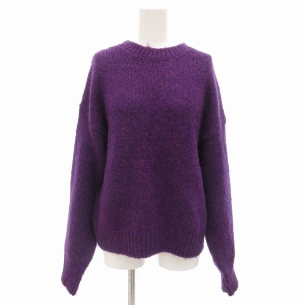 Ungrid（アングリッド） カラーモヘア混ルーズニット セーター F 紫