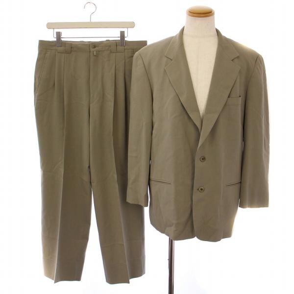 ベストピア vestopia スーツ セットアップ 上下 テーラードジャケット スラックスパンツ ジップフライ ウール L 88 ベージュ メンズ【表記サイズ】ジャケット  Lパンツ 88【実寸サイズ】ジャケット 肩幅：50.5cm　ジャケ...