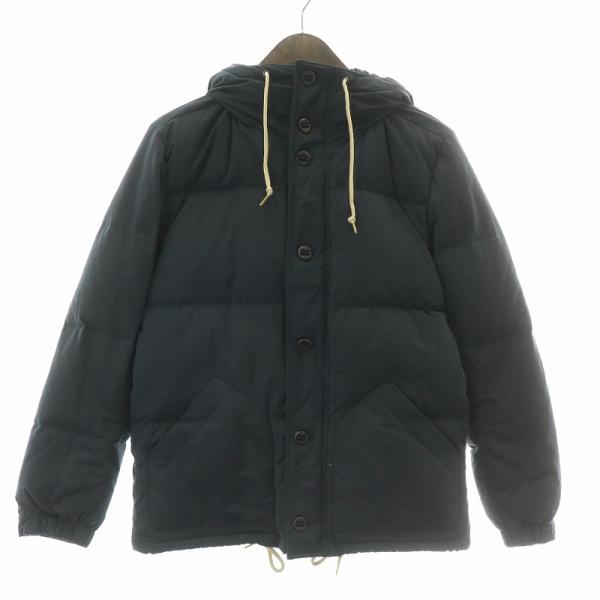 キャンプ7 CAMP7 ダウンジャケット アウター フード S 紺 キャンプ7 CAMP7 ダウンジャケット アウター フード S 紺