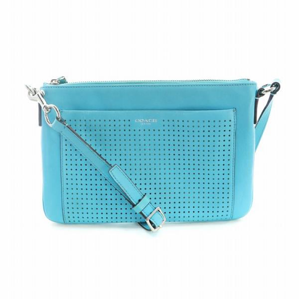 COACH（コーチ） ショルダーバッグ 斜め掛け レザー パンチング ロゴ