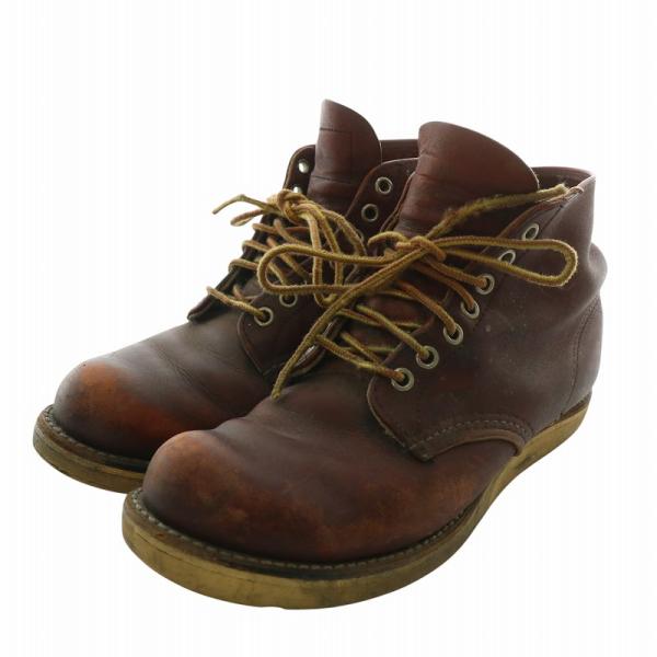 レッドウィング ハイカットブーツ 犬タグ ブラウン B233 RED WING レッドウィング 875 USA製 90s 90年製 四角犬タグ WORK