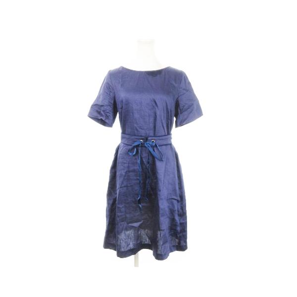 美品 Weekend Max Mara リネン シルク ロングワンピース 38 MAXMARA WEEKEND LINE（マックスマーラウィークエンドライン