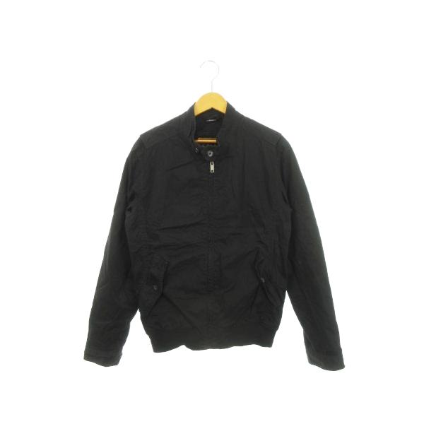 ザラ　Mサイズ　レザー ジャケット 黒 スタンドカラー XL位 ZARA レザージャケット スタンドカラー パンチング メンズ 黒