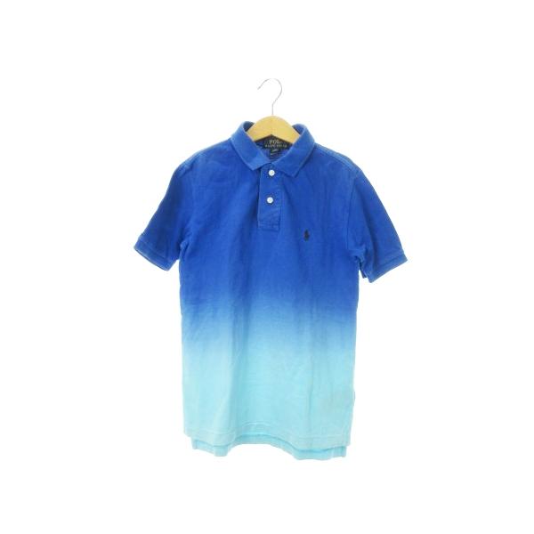 ポロ ラルフローレン POLO RALPH LAUREN ポロシャツ 鹿の子 半袖 グラデーション ロゴ ポニー 刺繍 男の子 ボーイズ S 青【ブランド】ポロ ラルフローレン POLO RALPH LAUREN【表記サイズ】S 8140/...