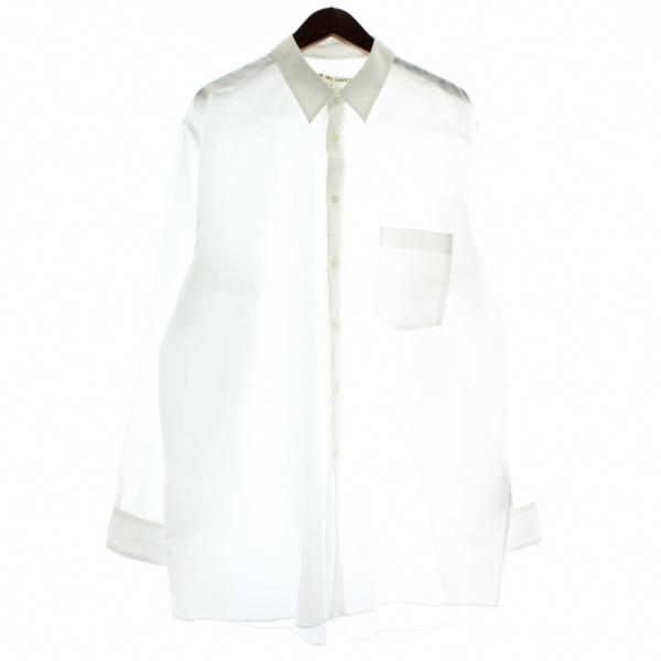 コムデギャルソン COMME des GARCONS シャツ 長袖 シアー S 白