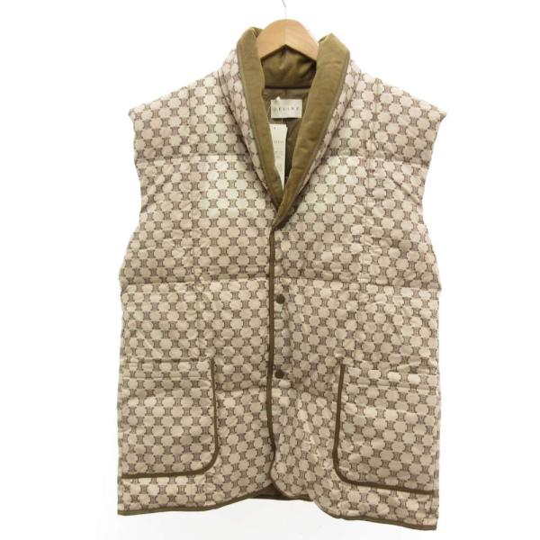 未使用タグ付CELINE マカダム トリオンフ 西川ダウン ベスト ルームウェア CELINE（セリーヌ） 未使用品 タグ付き ダウンベスト マカダム