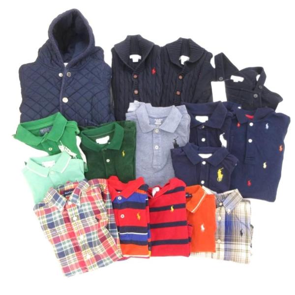 ラルフローレン RALPH LAUREN 16点セット ポロシャツ オールインワン 70 80 6M 9M 12M 18M 紺 ネイビー オレンジ 赤 レッド /AE キッズ【ブランド】ラルフローレン RALPH LAUREN【表記サイズ】...