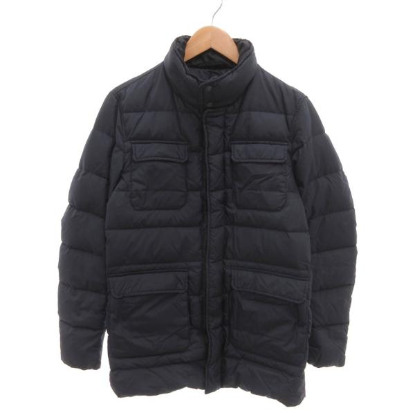 極美品✨HERNO ヘルノ　POLAR-TECH　ダウンコート　ネイビー ヘルノ HERNO POLAR-TECH ポーラテック ダウンコート ハーフ丈 44 紺