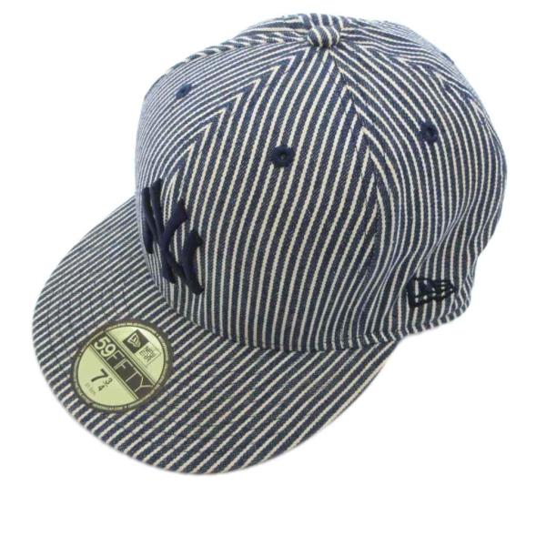 ニューエラ NEW ERA 59 FIFTY キャップ 帽子 7 3/4 紺 ネイビー 白