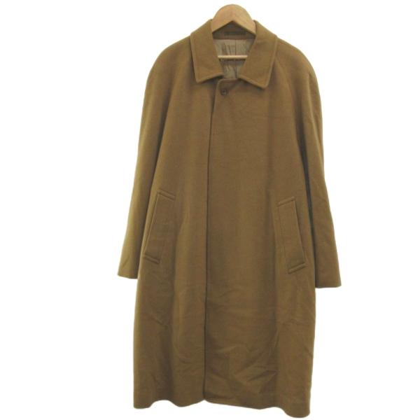 ピエロキエサ コート カシミヤ F キャメル ロング丈 無地 レギュラーカラー ピエロキエサ PIERO CHIESA コート カシミヤ F キャメル ロング丈 無地