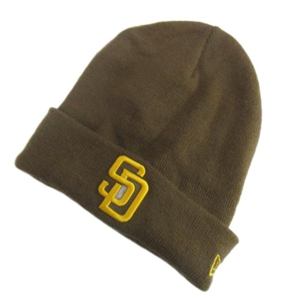 ニューエラ　ニット帽 ニューエラ NEW ERA 帽子 ニット帽 ニットキャップ MLB SDロゴ 刺繍