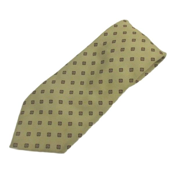 ポールスミス PAUL SMITH ネクタイ 絹 シルク ワイドタイ 総柄 ベージュ /XZ ■GY99 メンズ