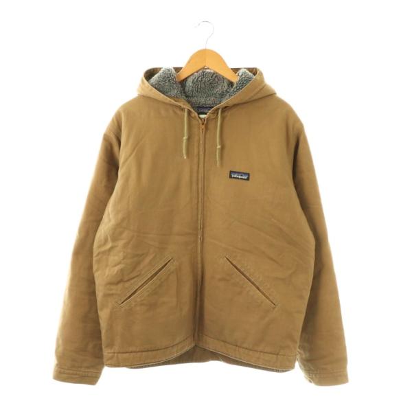 08年 patagonia キャンバスフーディ ダック アクティブ 茶 XL パタゴニア Patagonia ラインドキャンバスフーディー ジャケット 裏