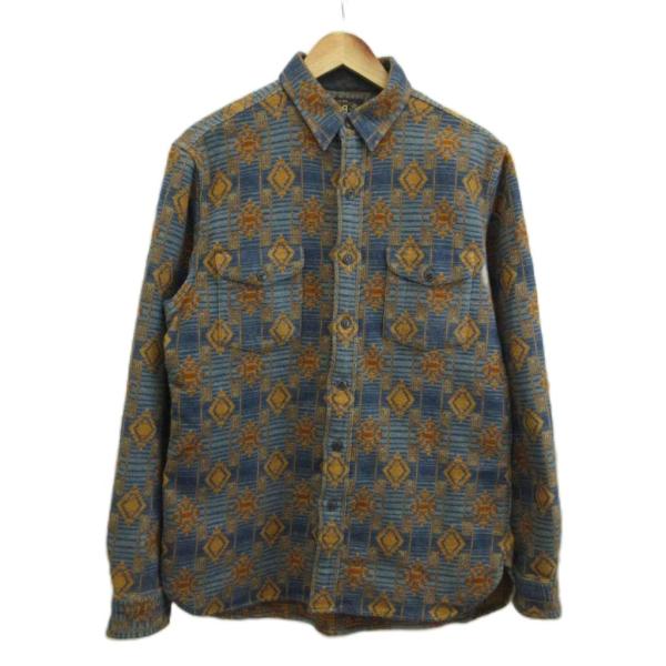 RRL ダブルアールエル ネイティブ柄 ジャカードシャツ ダブルアールエル RRL ネイティブ ジャカード オーバーシャツ Native