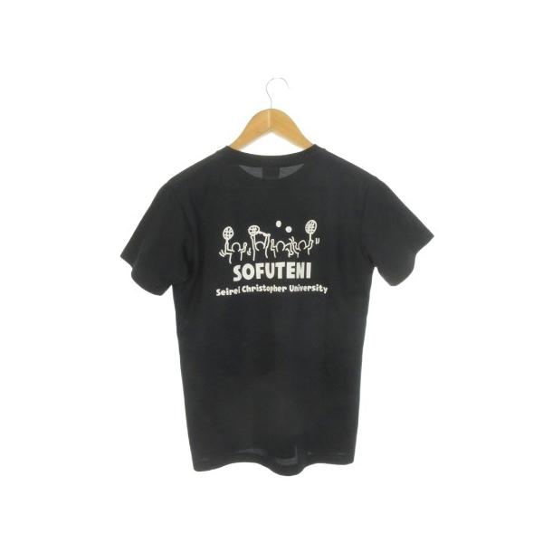 ビーズビーム BEES BEAM チームTシャツ 聖隷クリストファー大学 ソフトテニス M 黒 ブラック 半袖 クルーネック プリント /CK22 ■GY99