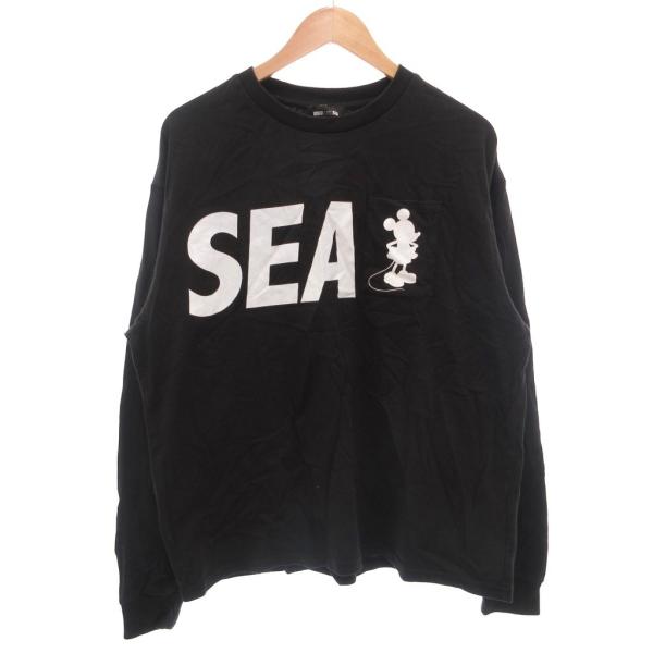 s*2様 新品 限定 WIND AND SEA ミッキーマウス ポケット Tシャ ウィンダンシー WIND AND SEA × ディズニー Disney ミッキーマウス