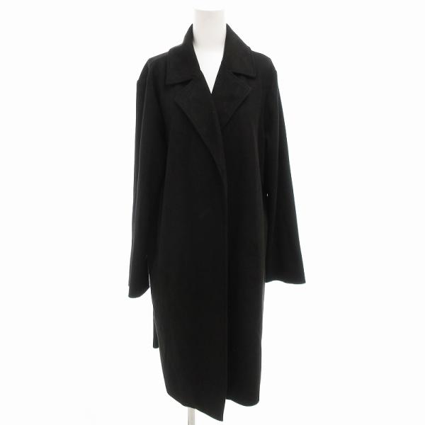 新品未使用⭐︎ZARA/ザラチェスターコート/L ZARA ザラ チェスターコート ジャケット ボタンレス ロング L 黒