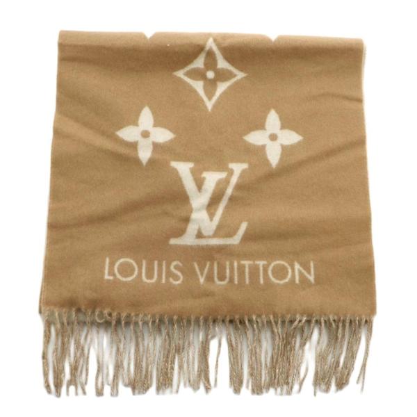 大判ルイヴィトン カシミヤ100% レイキャビック モノグラムストール マフラー LOUIS VUITTON（ルイ・ヴィトン） マフラー レイキャビック ストール
