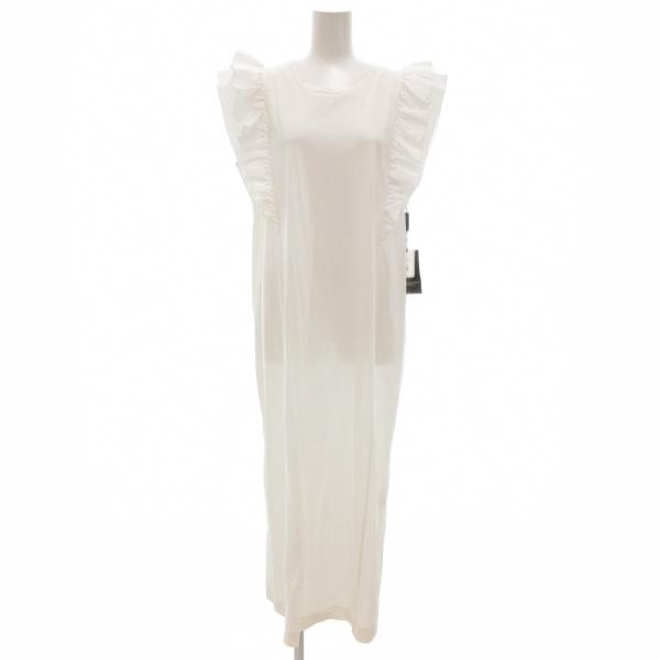 【中古】ダブルスタンダードクロージング ダブスタ タグ付き ラッフルスリーブ ワンピース ロング 38 白 /UO ダブルスタンダードクロージング ダブスタ DOUBLE STANDARD CLOTHING