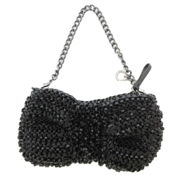 【美品】アンテプリマ ワイヤーリボンバッグブラック アンテプリマ ANTEPRIMA リボン付き ワイヤー 2WAY ハンドバッグ