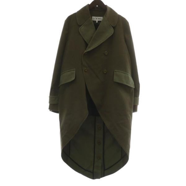 LOEWE ロエベ チェスターコート アウター ロングテール ロゴ 44 M
