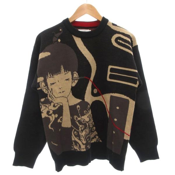 【中古】未使用品 グラニフ タグ付き 中村佑介 Re:繋がる ウォッシャブル ジャガードニット セーター S 長袖 未使用品 グラニフ graniph タグ付き 中村佑介 Re:繋がる