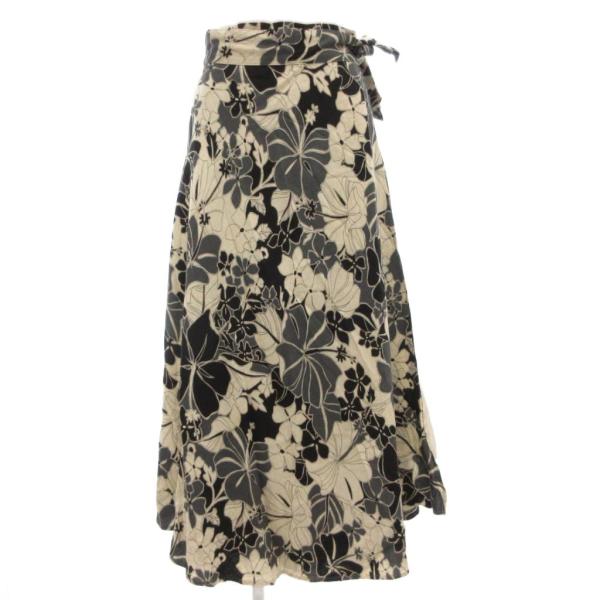 ロイスクレヨン Lois CRAYON ラップスカート ロング マキシ リネン混 M