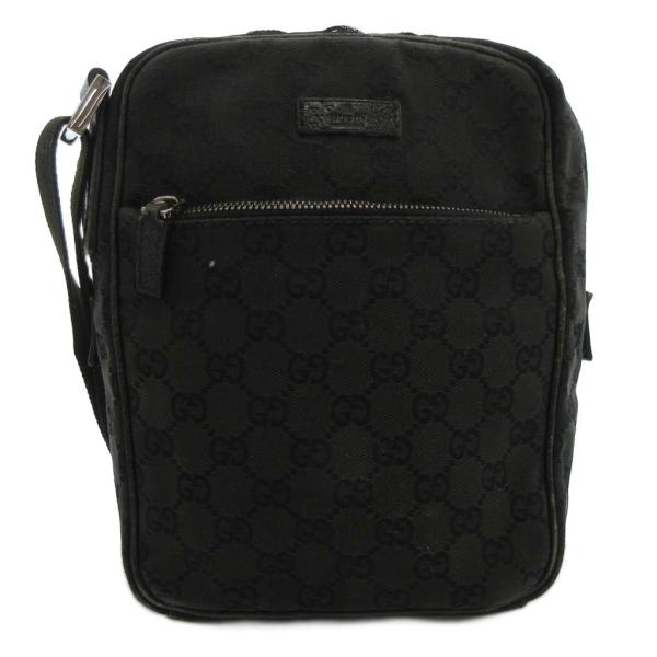 GUCCI（グッチ） ショルダーバッグ クロスボディ GGキャンバス 黒
