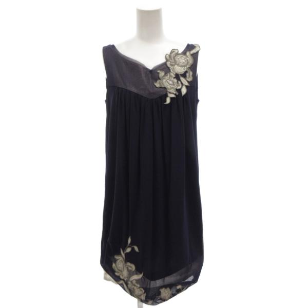 ヴィヴィアンタム　ワンピース　七分袖 ヴィヴィアンタム VIVIENNE TAM ワンピース チュール ノースリーブ 花