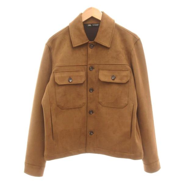 ZARA（ザラ） フェイクスエード トラッカージャケット オーバーシャツ