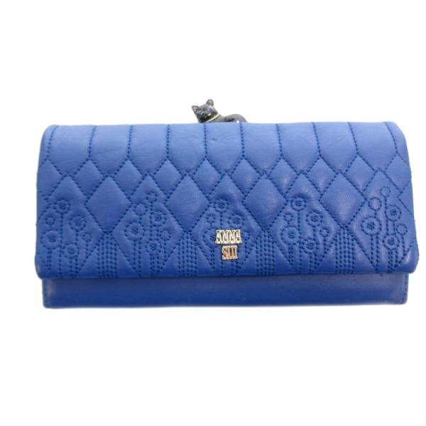 ANNA SUI（アナスイ） 長財布 ウォレット がま口 ステッチ