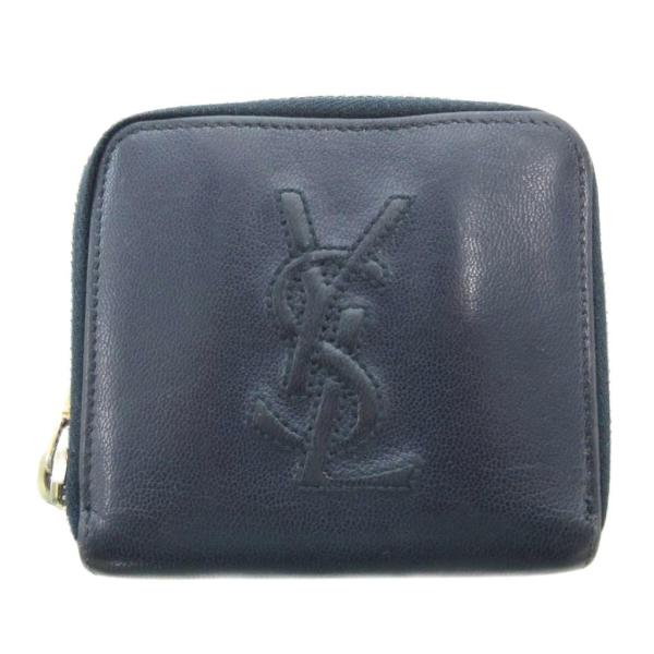 SAINT LAURENT ネイビー ブルー　二つ折り財布　男女兼用 Yves Saint Laurent（イヴ・サンローラン） 二つ折り財布 ウォレット