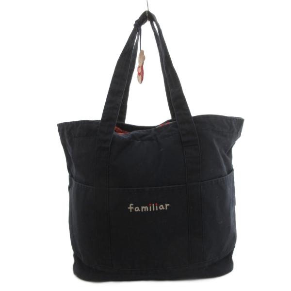 familiar マザーズバッグ 濃紺緑チェック　チャーム付き vectorpremium_167-102601210132
