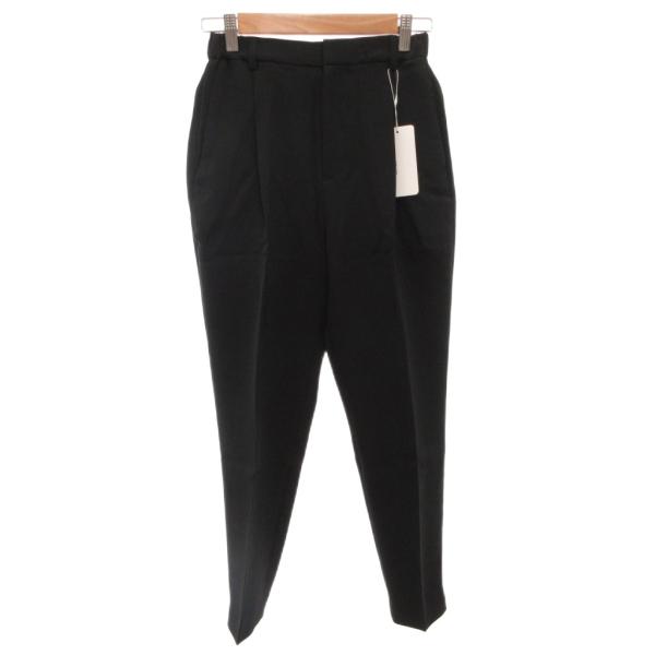 未使用品 STATE OF MIND タグ付き tapered trouser パンツ スラックス テーパード XS 黒 ブラック /FF レディース