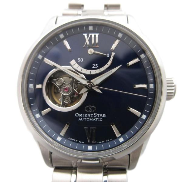 美品　Orient Star 自動巻き時計 ダークブルー ORIENT STAR クラシック 自動巻き RE-AT0001L00B ブルー 【公式通販】
