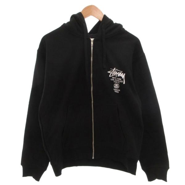 STUSSY（ステューシー） 未使用品 タグ付き WORLD TOUR ZIP HOOD