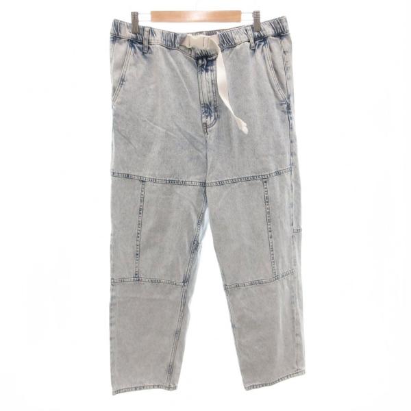 ザラ ZARA × ルイージ フレアデニム バギー デニム パンツ インディゴ ZARA（ザラ） デニムパンツ ジーンズ ワイドテーパード L インディゴ