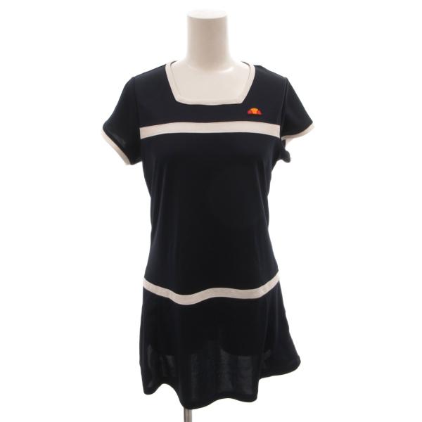 エレッセ ellesse ワンピース チュニック 半袖 スクエアネック テニス