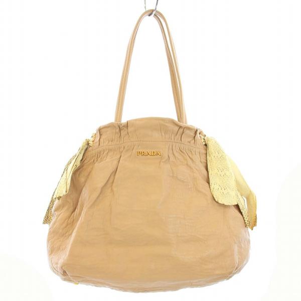 PRADA プラダ NAPPA ショルダーバッグ トートバッグ パイソン レザー 