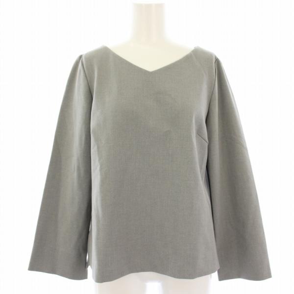 美品 プラステ セットアップ ウォームリザーブ キーネック サイズS グレー PLST - PLST / プラステ ◇ウォームリザーブ ワイドパンツ