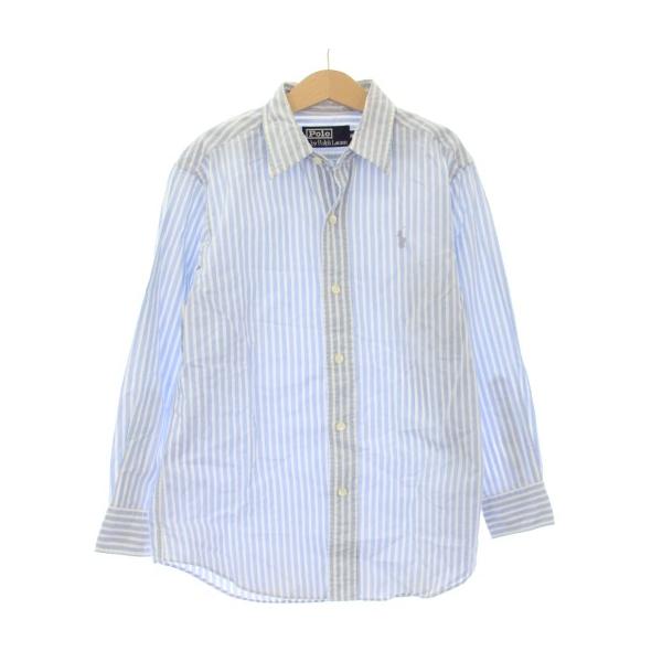 ポロ バイ ラルフローレン Polo by Ralph Lauren シャツ ストライプ ホース 刺繍 長袖 140 白 青 3344-2835 /TK キッズ【ブランド】ポロ バイ ラルフローレン Polo by Ralph Lauren...