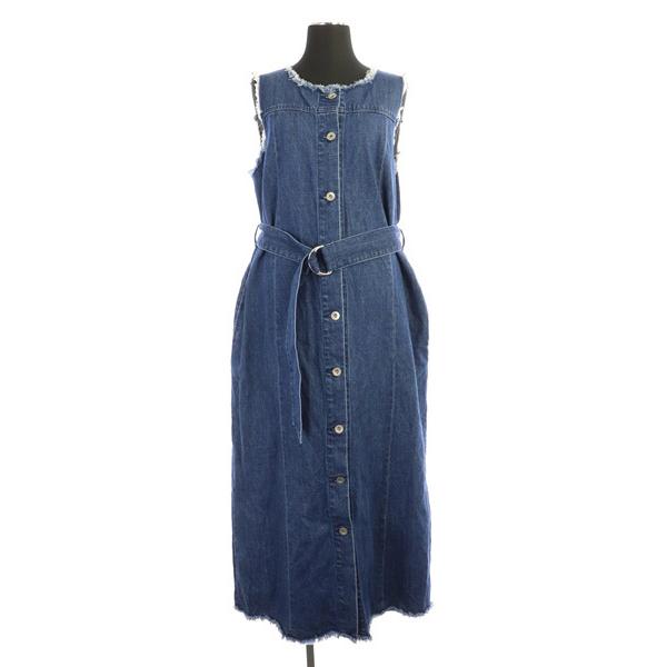 中古 レイビームス Ray Beams ワンピース ロング ノースリーブ デニム カットオフ ベルト付 0 青 インディゴ My レディース ベクトル 古着 169 ブランド古着販売のベクトル 通販 Yahoo ショッピング