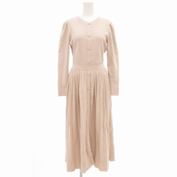 セルフォード CELFORD 21AW クリスタルプリーツニットワンピース 長袖