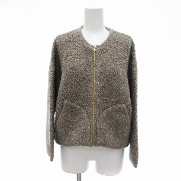 美品　MACPHEE マカフィー　トゥモローランド　ノーカラージャケット　ジップ 美品 MACPHEE マカフィー トゥモローランド ノーカラー