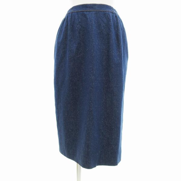 LEONARD（レオナール） LEONARD FASHION 美品 デニム風スカート ひざ丈